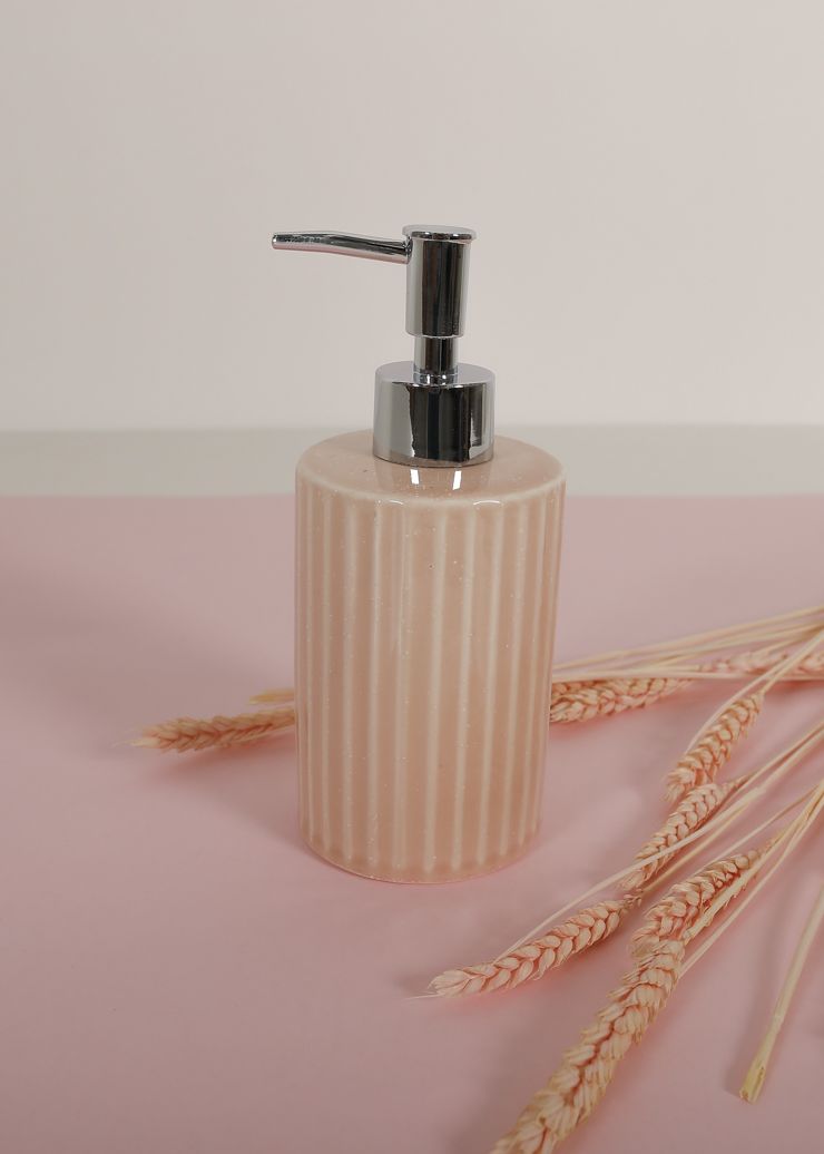 Dispensador jabón gres rosa - The desire shop - Decoración lowcost