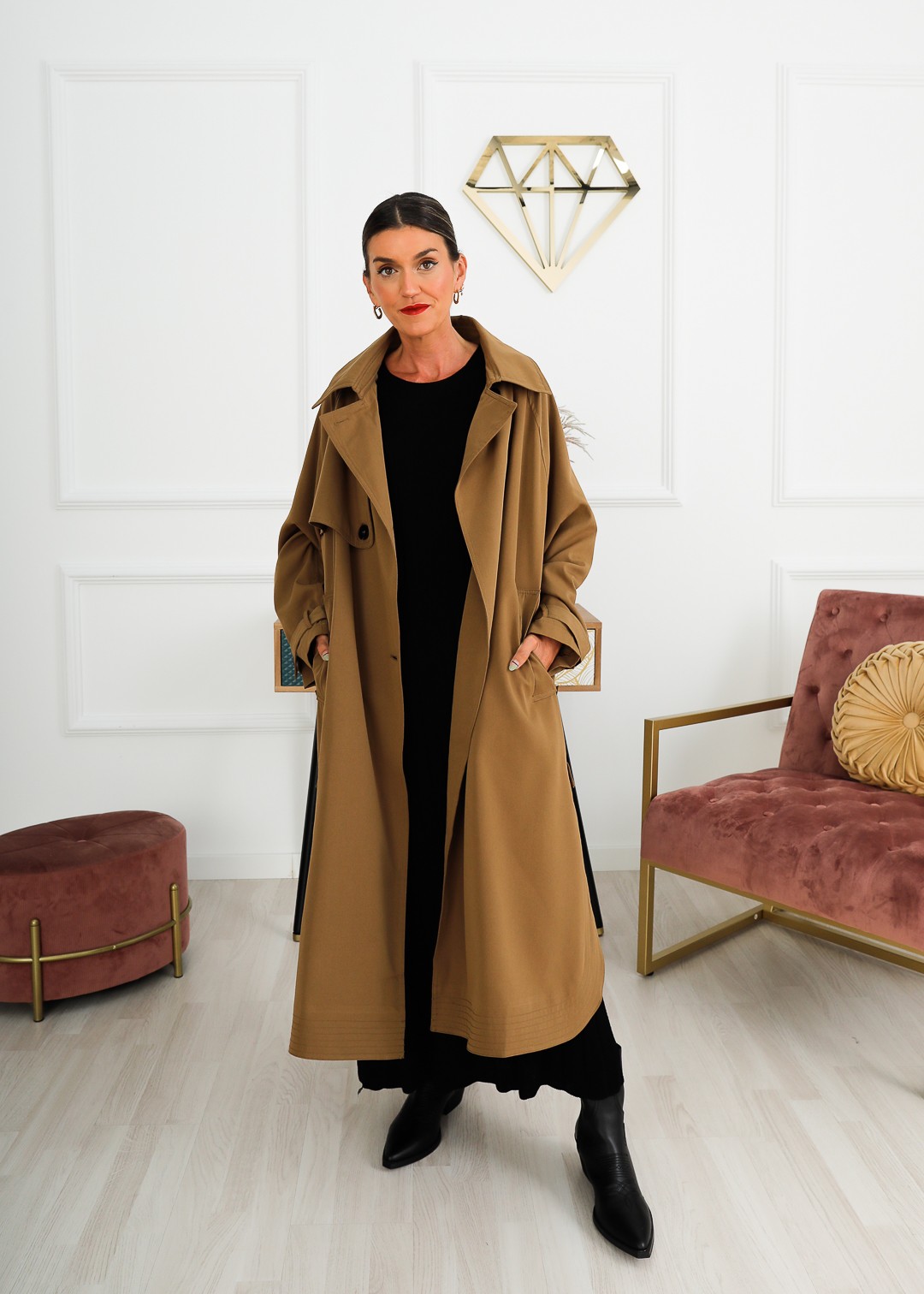 TRENCH OVERSIZE CAMEL